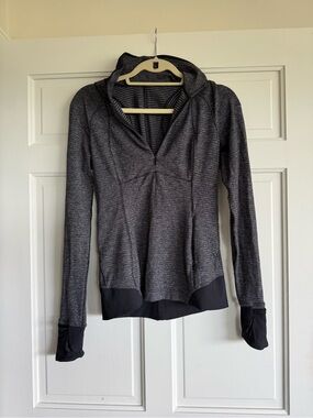 lululemon athletica Heathered Charcoal Zip-Up